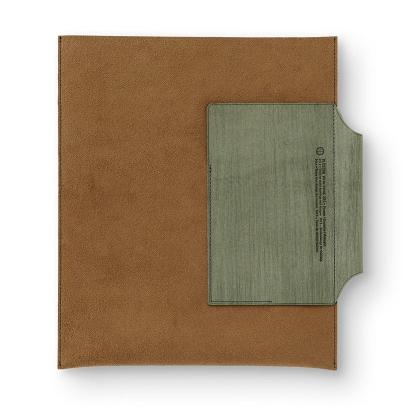 PLOTTER Leather A5 Binder Case - Green