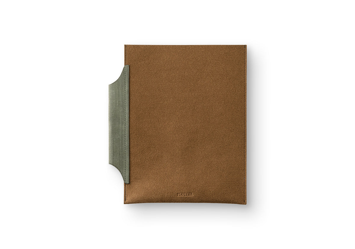 PLOTTER Leather Bible Binder Case - Green