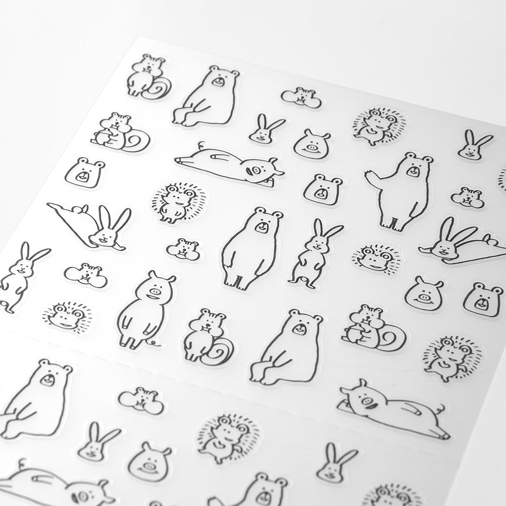 Midori Sticker Chat Forest Animals