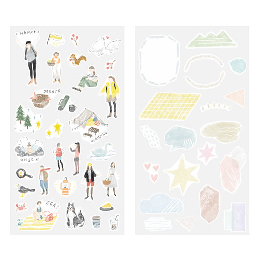 Midori Sticker - Going Out 2638 (2 Sheets)