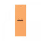 Rhodia #8 Top Staplebound Graph Notepad (3" x 8.25") - Orange