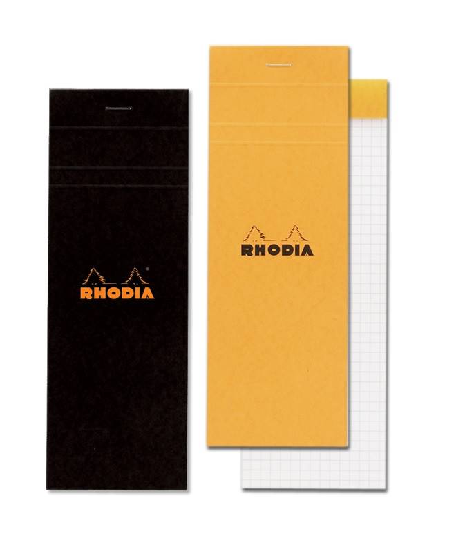 Rhodia #8 Top Staplebound Graph Notepad (3" x 8.25") - Orange