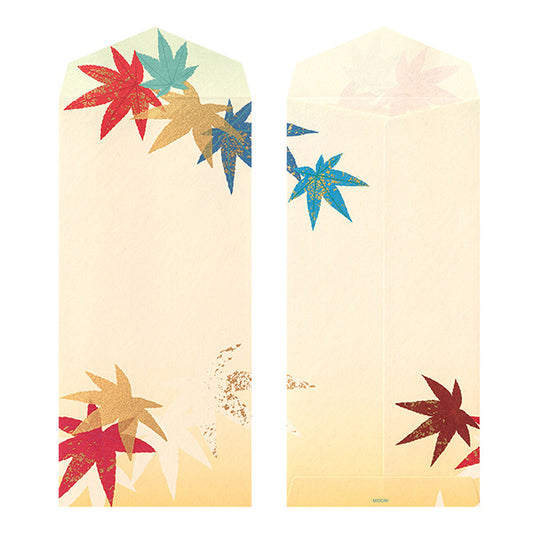 Midori Four Designs Envelopes - Japanese Maple (Silk Printing)