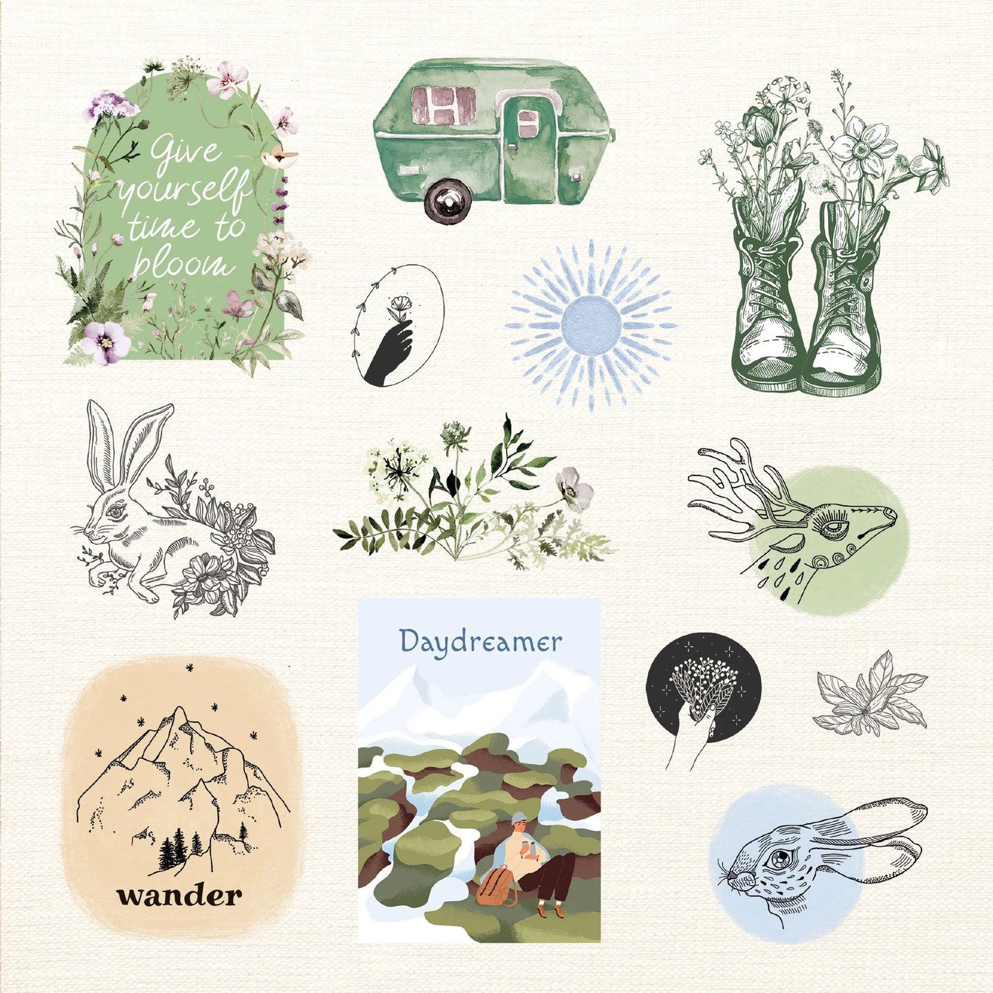 Boho Dreams Sticker Book