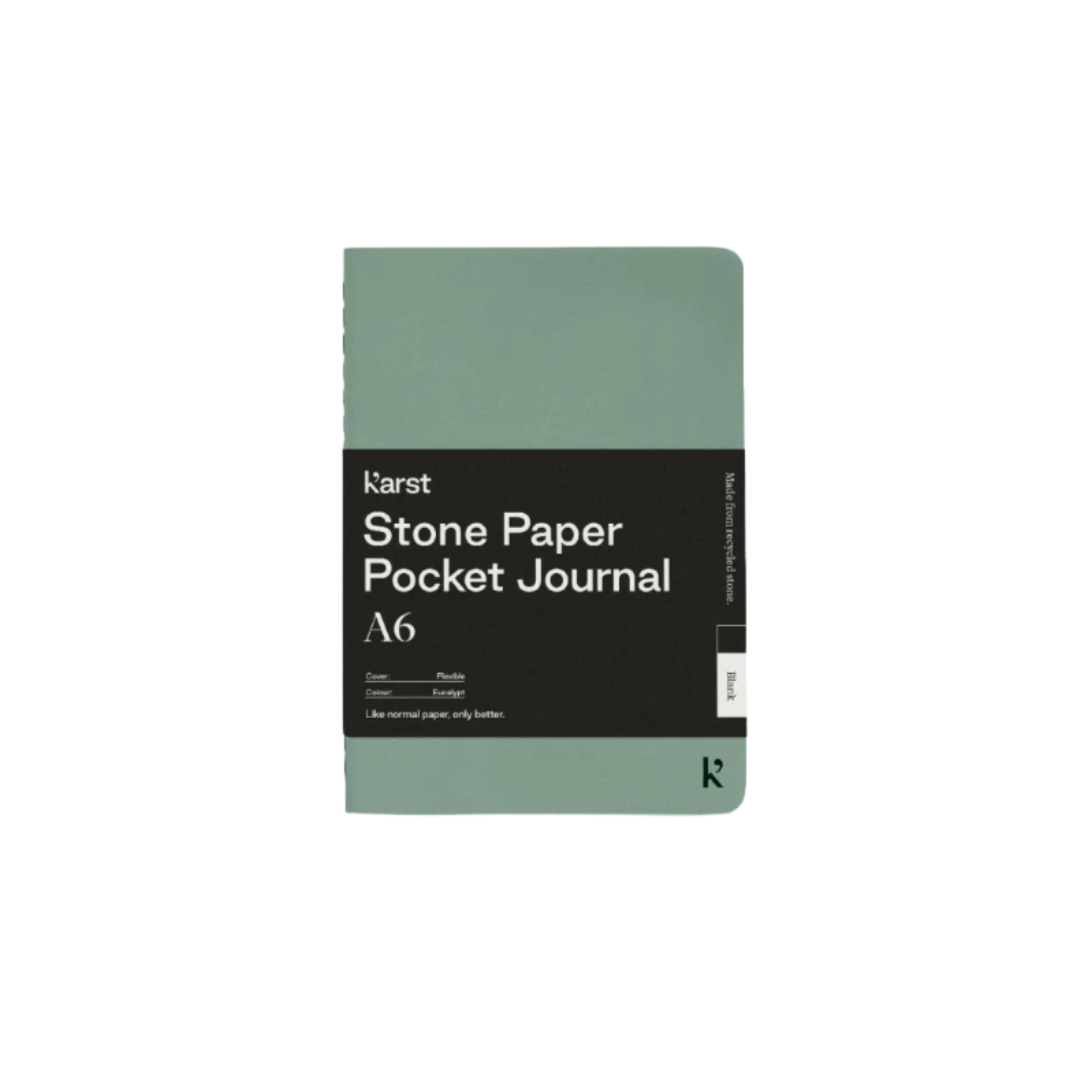 Karst A6 Stone Paper Pocket Journal - Eucalypt