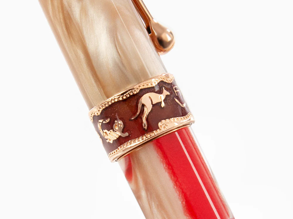 Aurora Oceania Fountain Pen with Rose Gold Trim (Limited Edition)