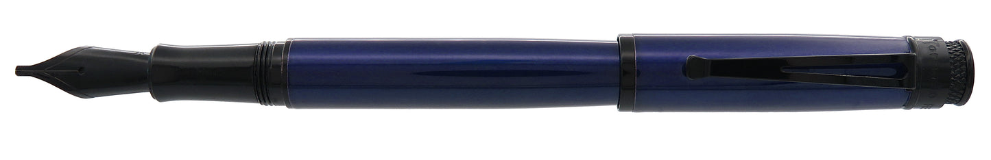 Retro 51 Tornado™ Stealth Lacquer Fountain Pen - Blue Black