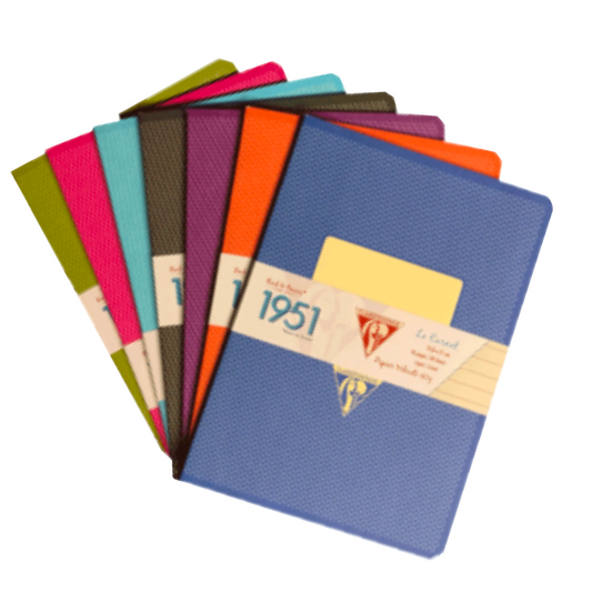 Clairefontaine #195146 Collection 1951 Lined Clothbound Notebook (5.75 x 8.25) (Assorted)