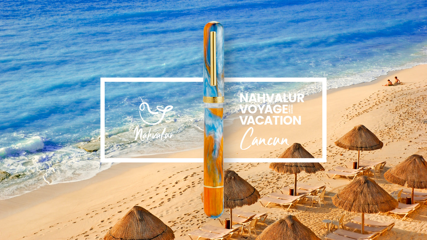 Nahvalur Voyage Fountain Pen - Cancun (Limited Edition - Vacation Series)