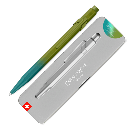 Caran D' Ache 849 Claim Your Own Style 5 Ballpoint - Arctic Green (Limited Edition)