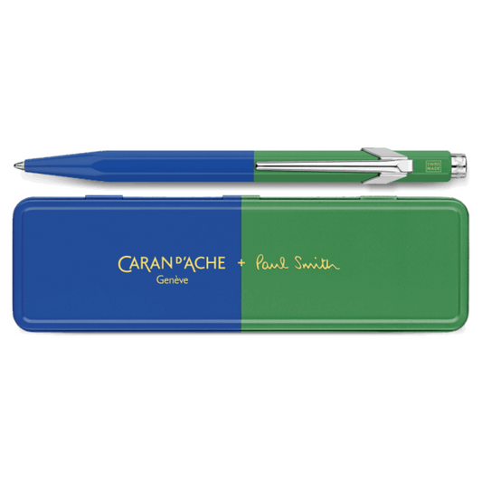 Caran d'Ache 849 Paul Smith Ballpoint - Cobalt Blue/Emerald Green (Special Edition)