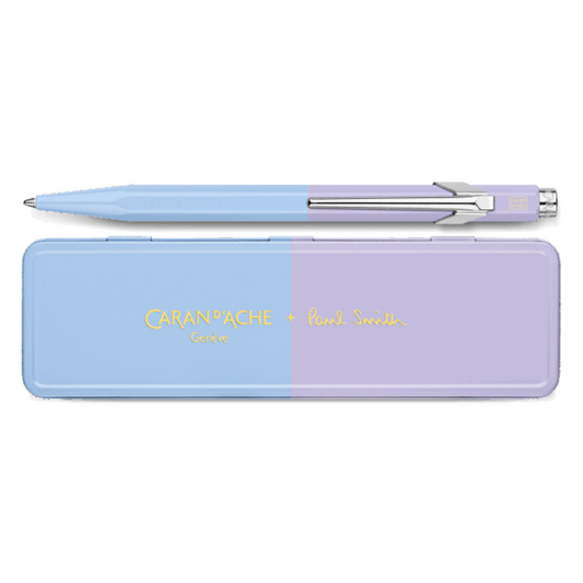 Caran d'Ache 849 Paul Smith Ballpoint - Sky Blue/Lavender Purple (Special Edition)