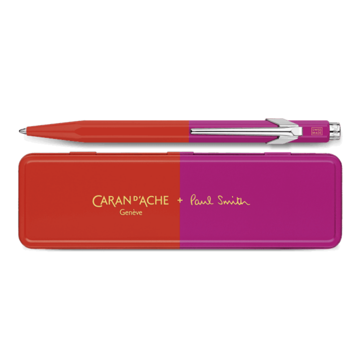 Caran d'Ache 849 Paul Smith Ballpoint - Warm Red/Melrose Pink (Special Edition)