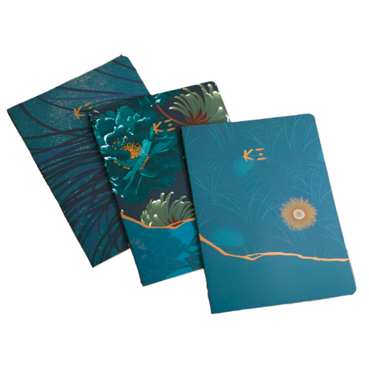 Clairefontaine #115902 Kenzo Lined A5 Notebooks (6 x 8.25) - Assorted