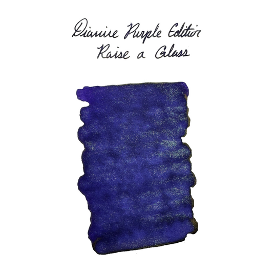 Diamine Raise A Glass (50ml) Bottled Ink (Chameleon and Sheen) - Purple Edition