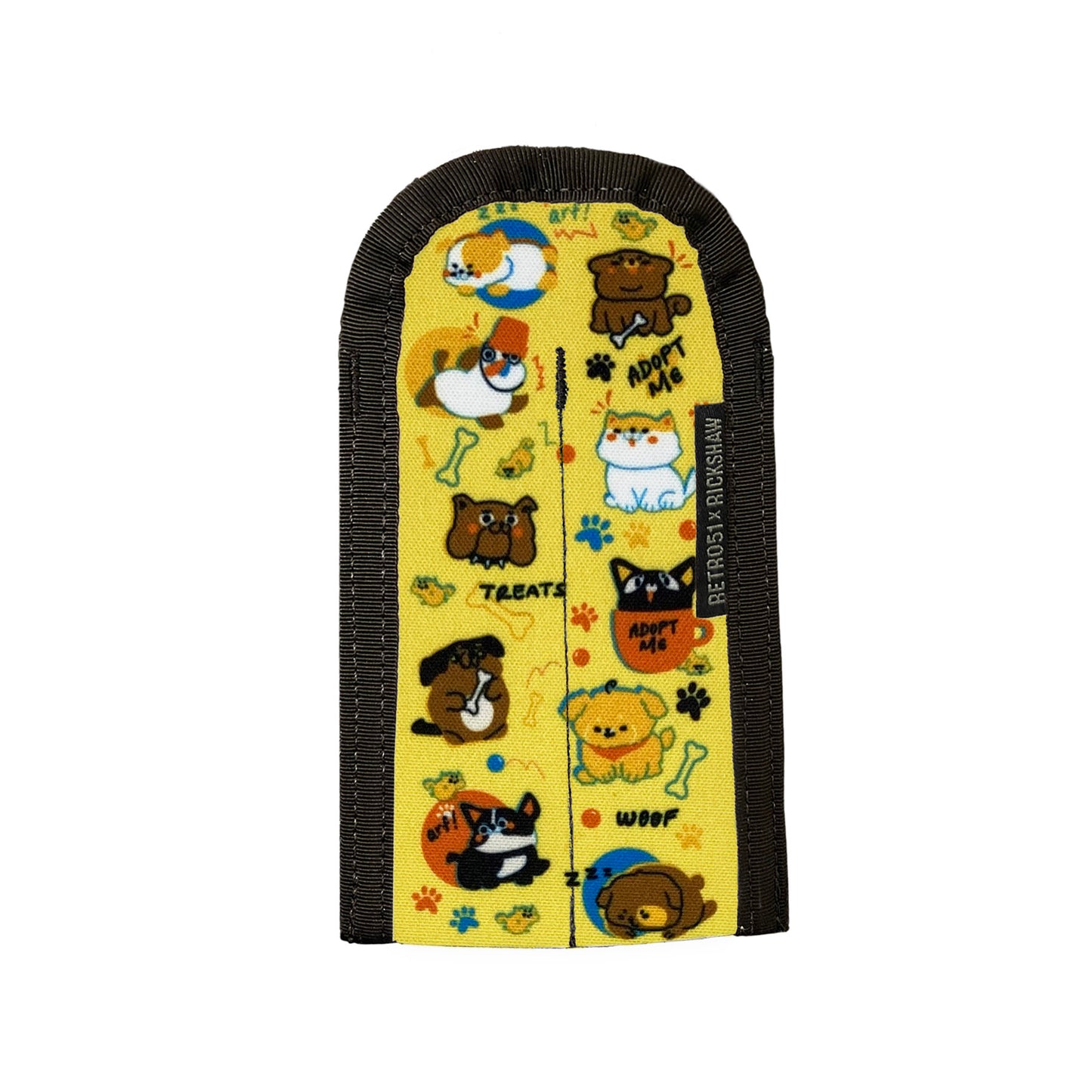 Rickshaw Bagworks 2-Pen Coozy Sleeve - Dog and Cat Rescue V (Retro 51 Design)