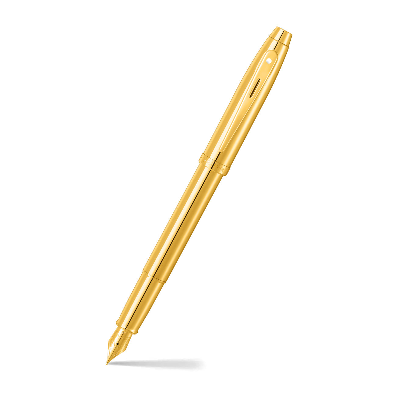 Sheaffer 100 E9372 Fountain Pen PVD Gold with PVD Gold Trim