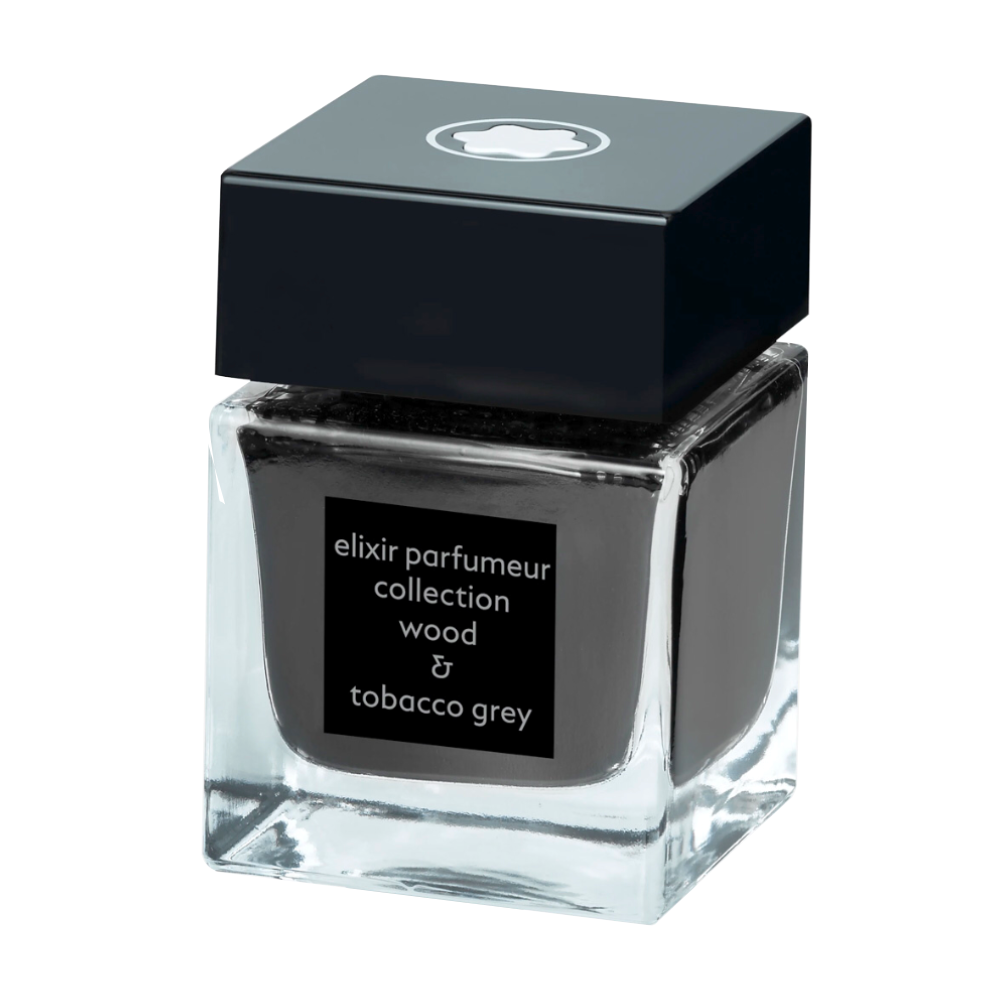 Montblanc Elixir - Wood and Tobacco Grey Scented (50ml) Bottled Ink