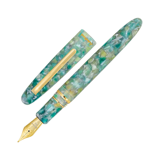 Esterbrook Estie Piston Fountain Pen - Sea Glass with Gold Trim (Button Fill)