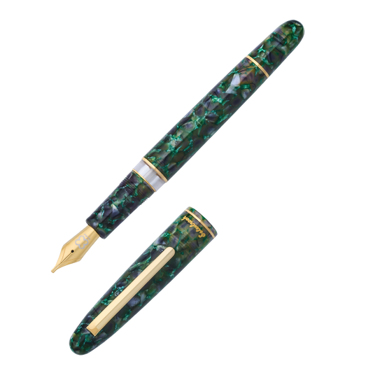 Esterbrook Estie Piston Fill Fountain Pen - Jurassic with Gold Trim