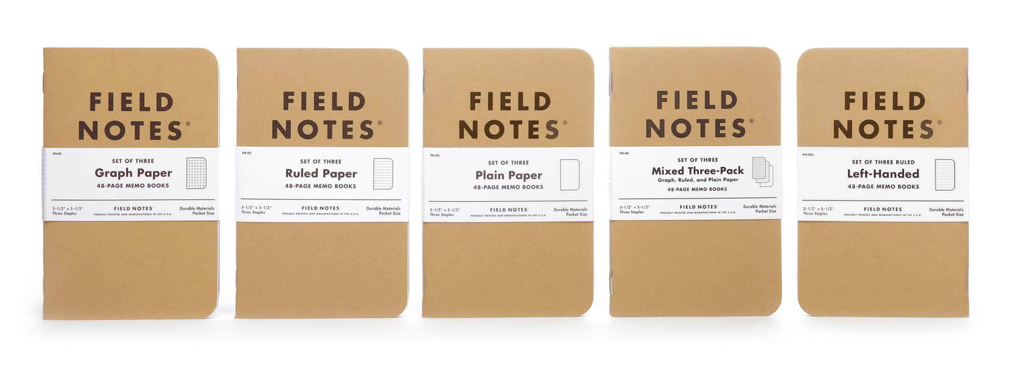 Field Notes Kraft Mixed 3-pack by Field Notes