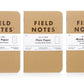 Field Notes Original Kraft Notebook - Ruled (3-Pack)