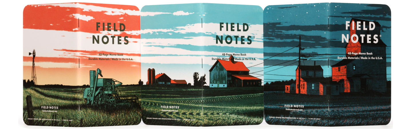 Field Notes Winter 2023 Quarterly Edition Notebook - Heartland (3-Pack)