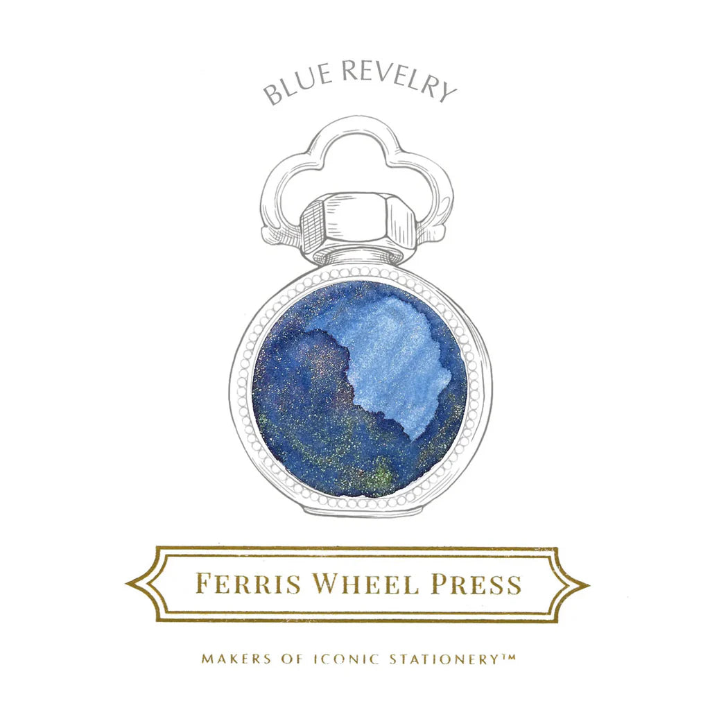 Ferris Wheel Press Blue Revelry (38ml) Bottled Ink (2025 Limited Edition)