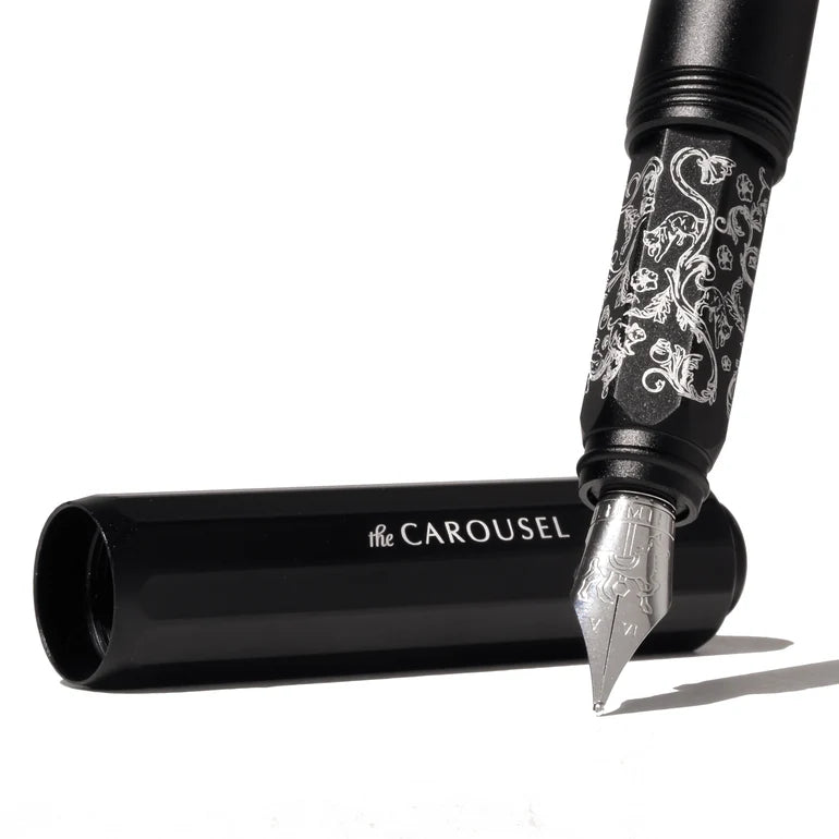 Ferris Wheel Press The Carousel Aluminum Fountain Pen - Bearrington Black (Limited Edition)