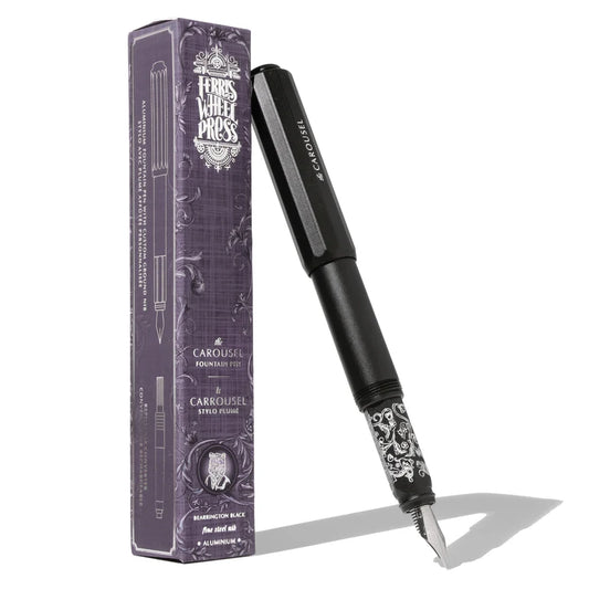 Ferris Wheel Press The Carousel Aluminum Fountain Pen - Bearrington Black (Limited Edition)