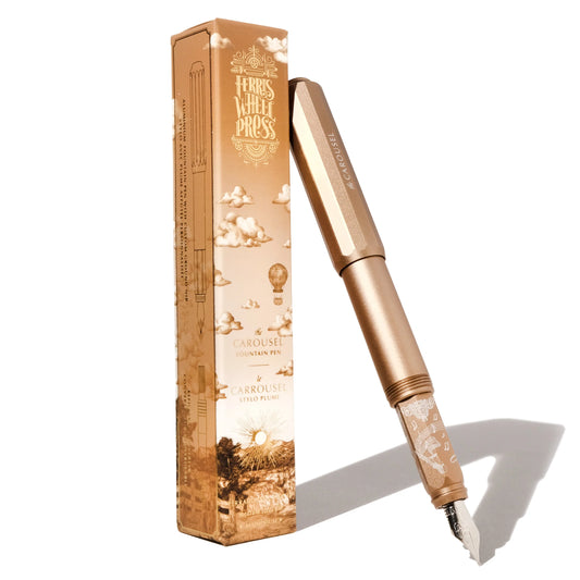 Ferris Wheel Press The Carousel Aluminum Fountain Pen - Terracotta Canyon (Limited Edition)