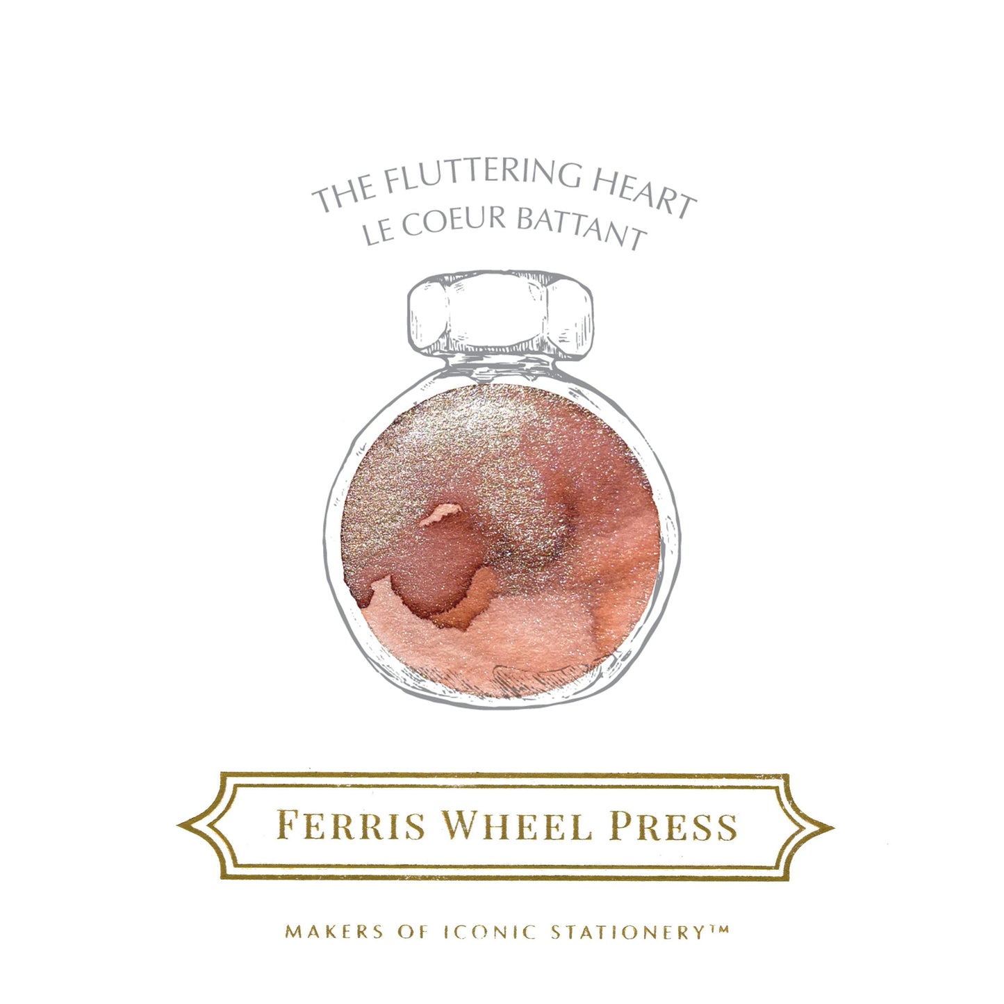 Ferris Wheel Press Fluttering Heart (38ml) Bottled Ink (Discontinued)