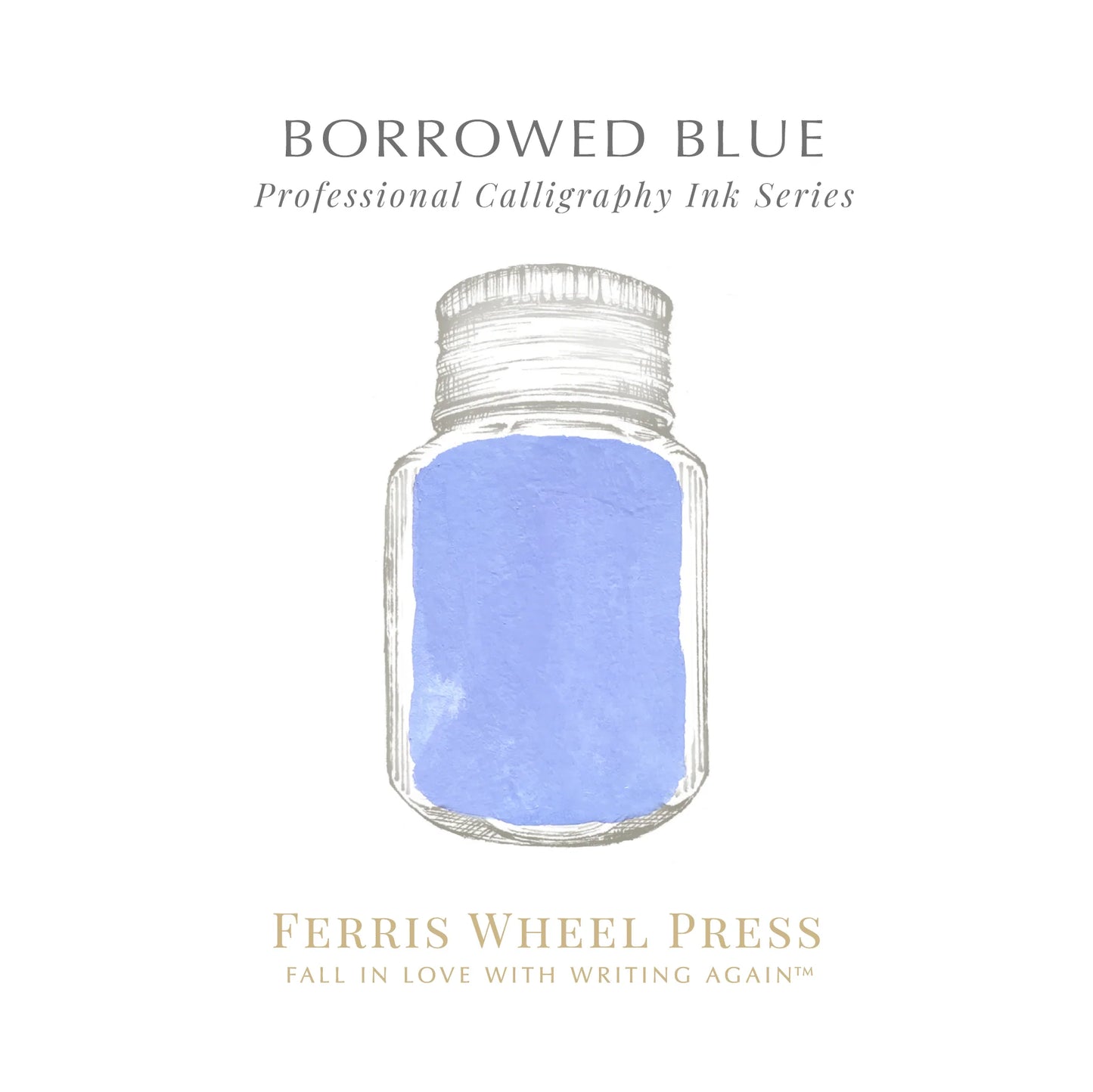 Ferris Wheel Press Borrowed Blue Calligraphy (28ml) Bottled Ink