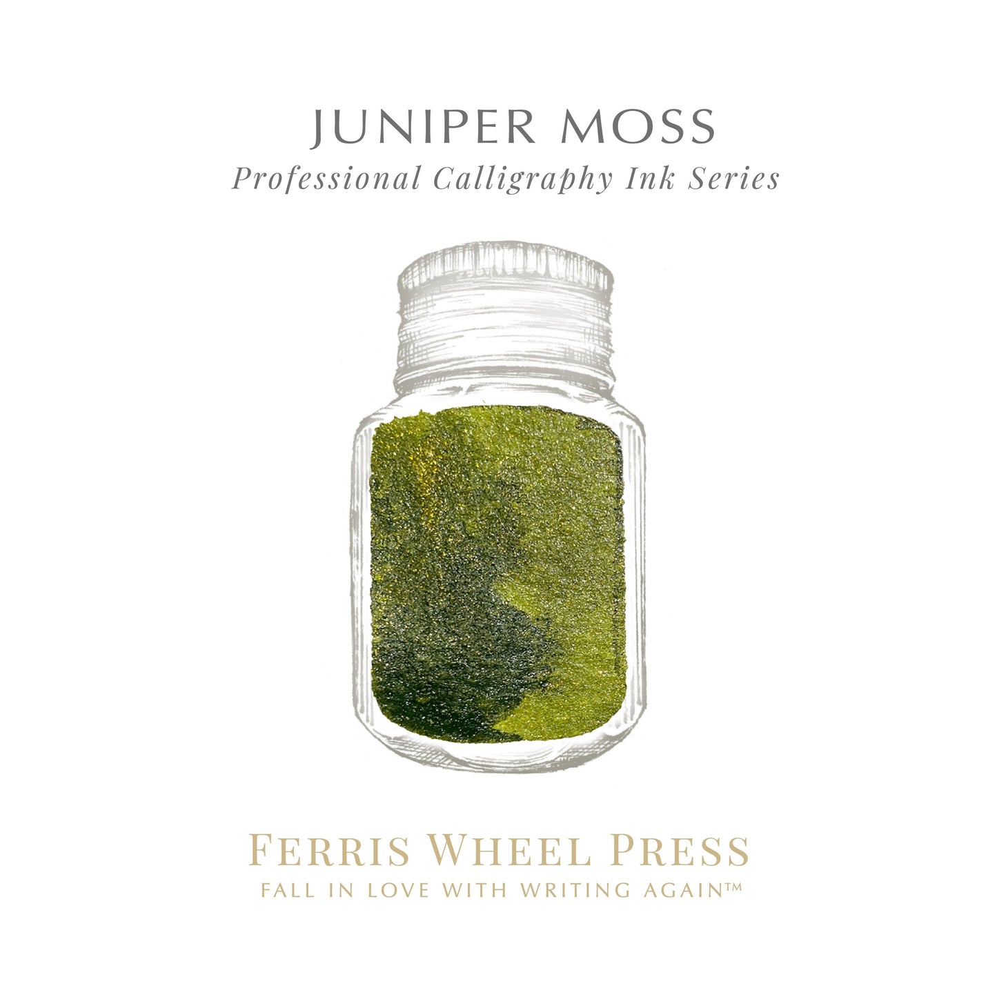 Ferris Wheel Press Juniper Moss Calligraphy (28ml) Bottled Ink