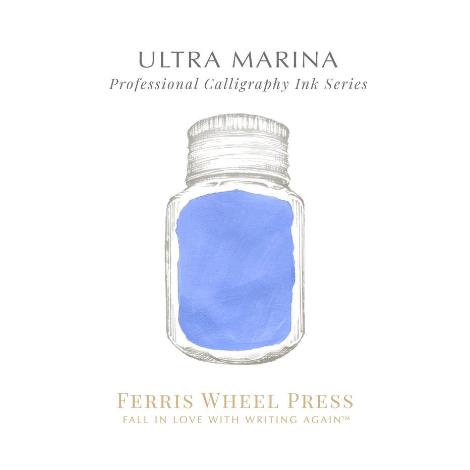 Ferris Wheel Press Ultra Marina Calligraphy (28ml) Bottled Ink