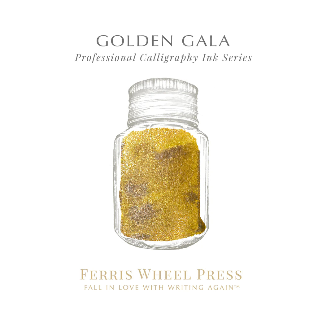 Ferris Wheel Press Golden Gala Calligraphy (28ml) Bottled Ink