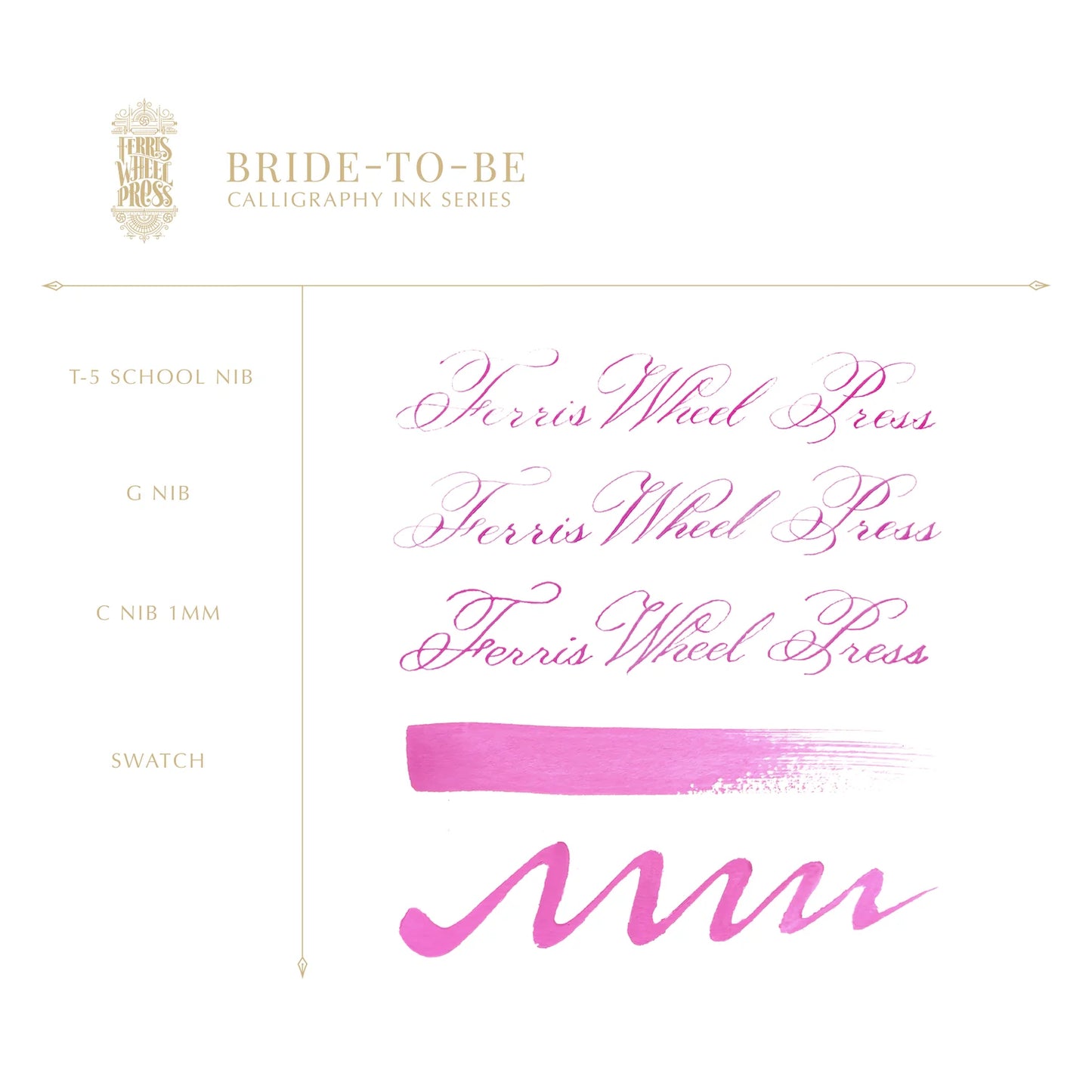 Ferris Wheel Press Bride to Be Calligraphy (28ml) Bottled Ink