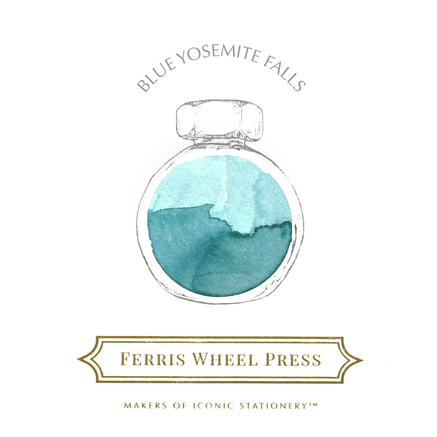 Ferris Wheel Press Blue Yosemite Falls (38ml) Bottled Ink