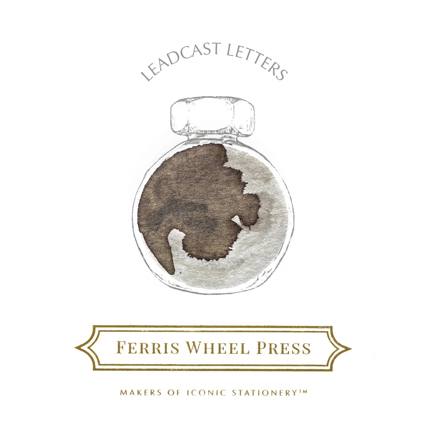 Ferris Wheel Press (38ml) Bottled Ink - Leadcast Letters