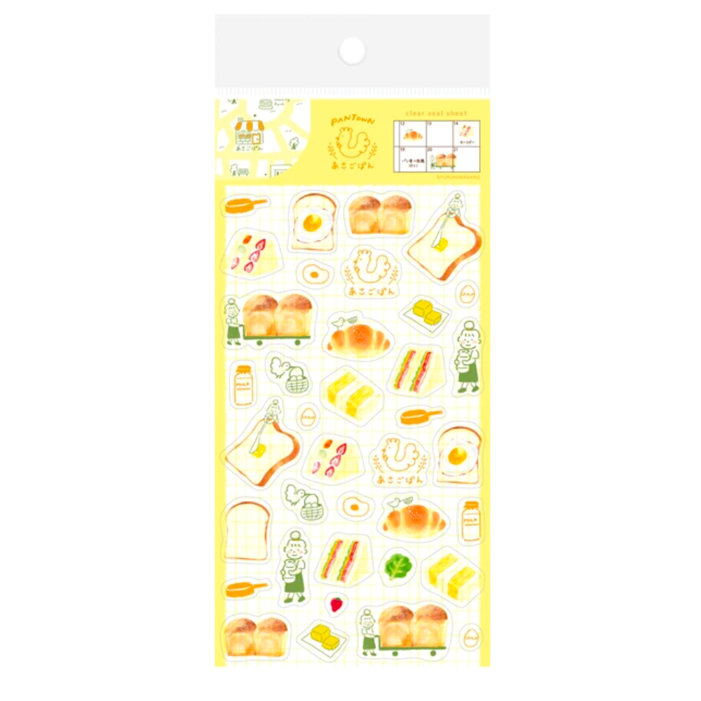 Furukawashiko Transparent Sticker Sheet - Toast