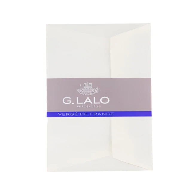 G. Lalo A6 Self-Sealing Lined Envelopes - White