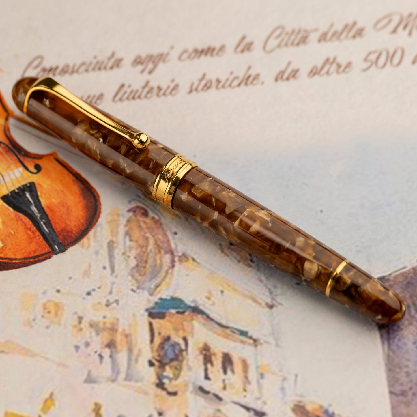 Aurora 888 Limited Edtion Il Viaggio Segreto In Italia Cremona Fountain Pen