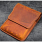 Galen Leather 5 Pen Flap Case - Crazy Horse Brown