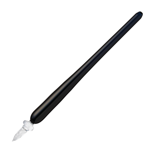 Glass Studio Matusubokkuri Glass Pen - Monochrome Black Porcelain (Medium)