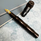 Pre-Owned Danitrio Roiro-migaki in Black on Bamboo Story Fountain Pen 18K M