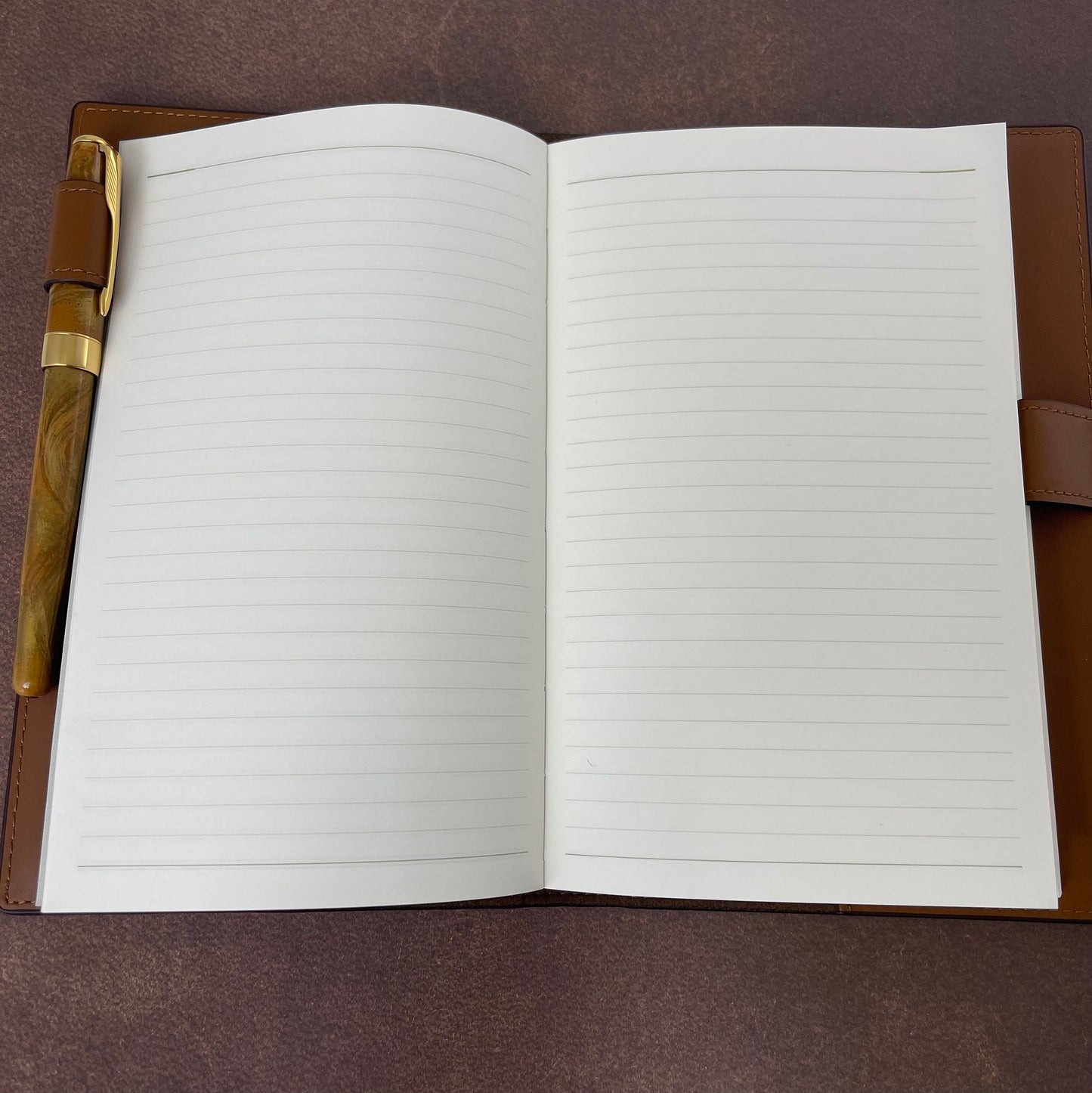 Orom Leather Refillable Journal - Camel (4.75x7.75)