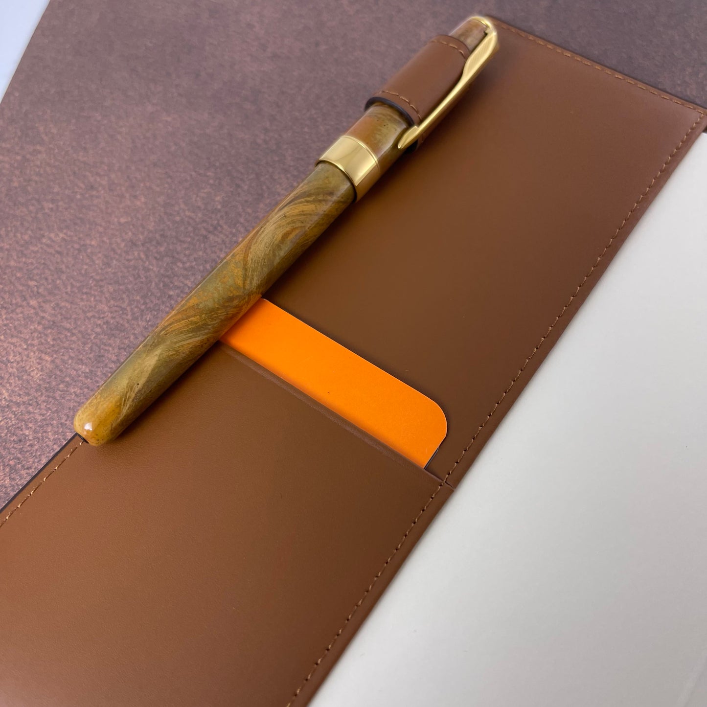 Orom Leather Refillable Journal - Camel (4.75x7.75)