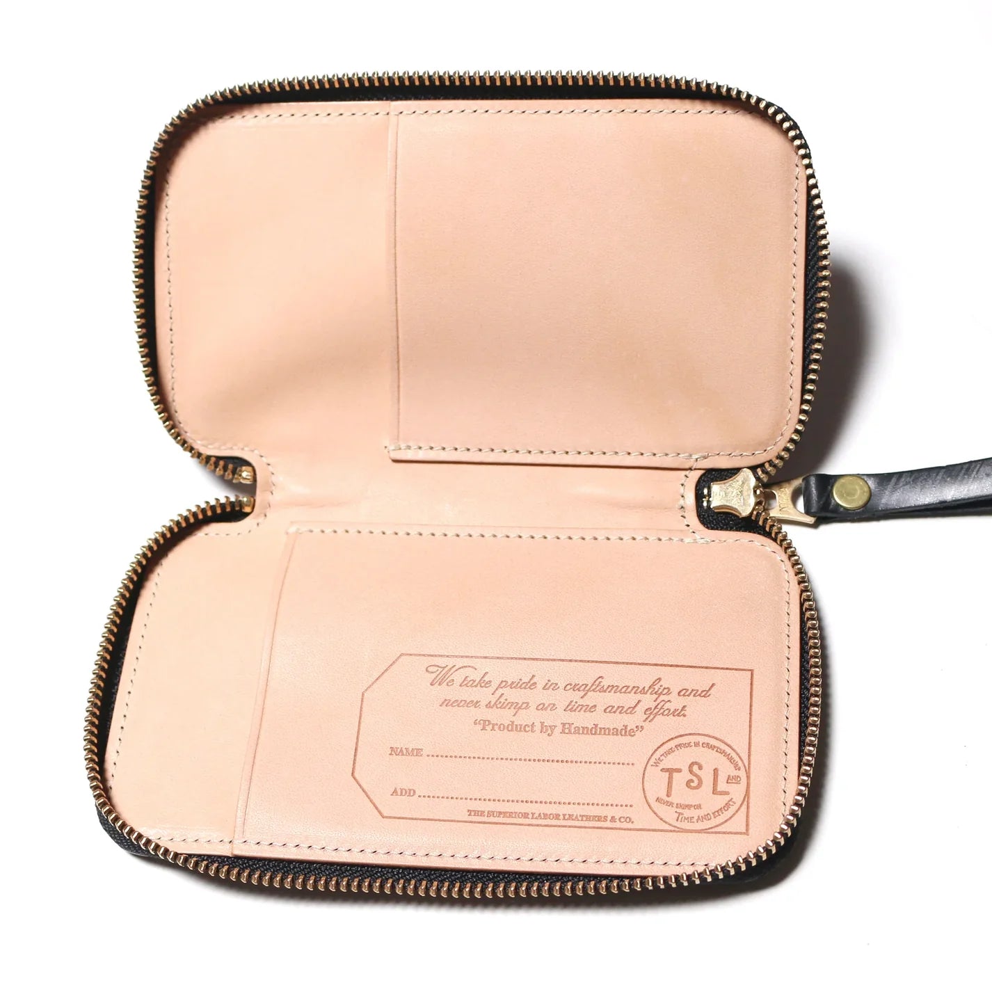 The Superior Labor Bridle Leather Zip Pen Case - Yellow