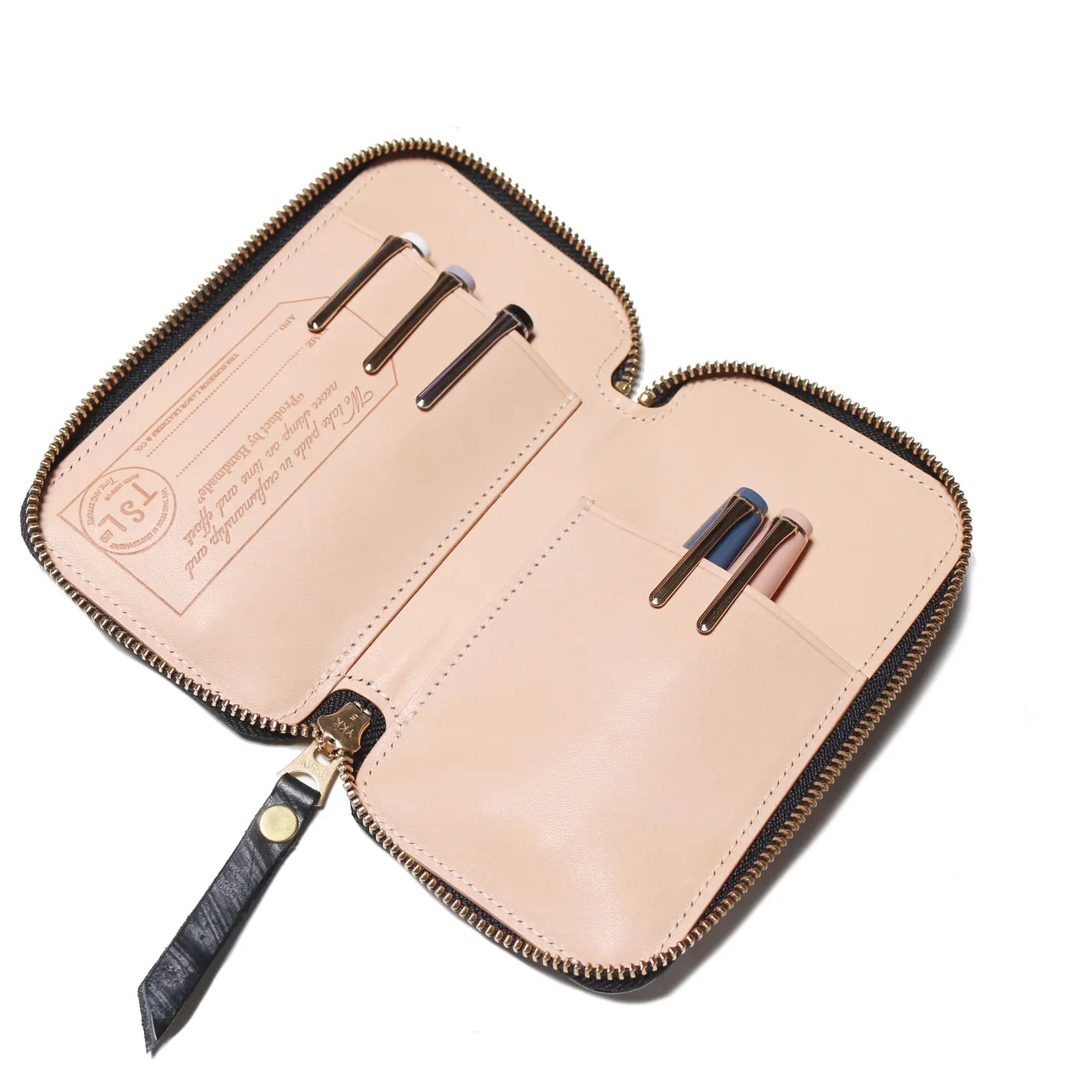 The Superior Labor Bridle Leather Zip Pen Case - Old Rose