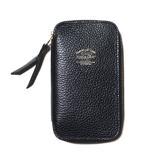 The Superior Labor Toscana Leather Zip Pen Case - Black